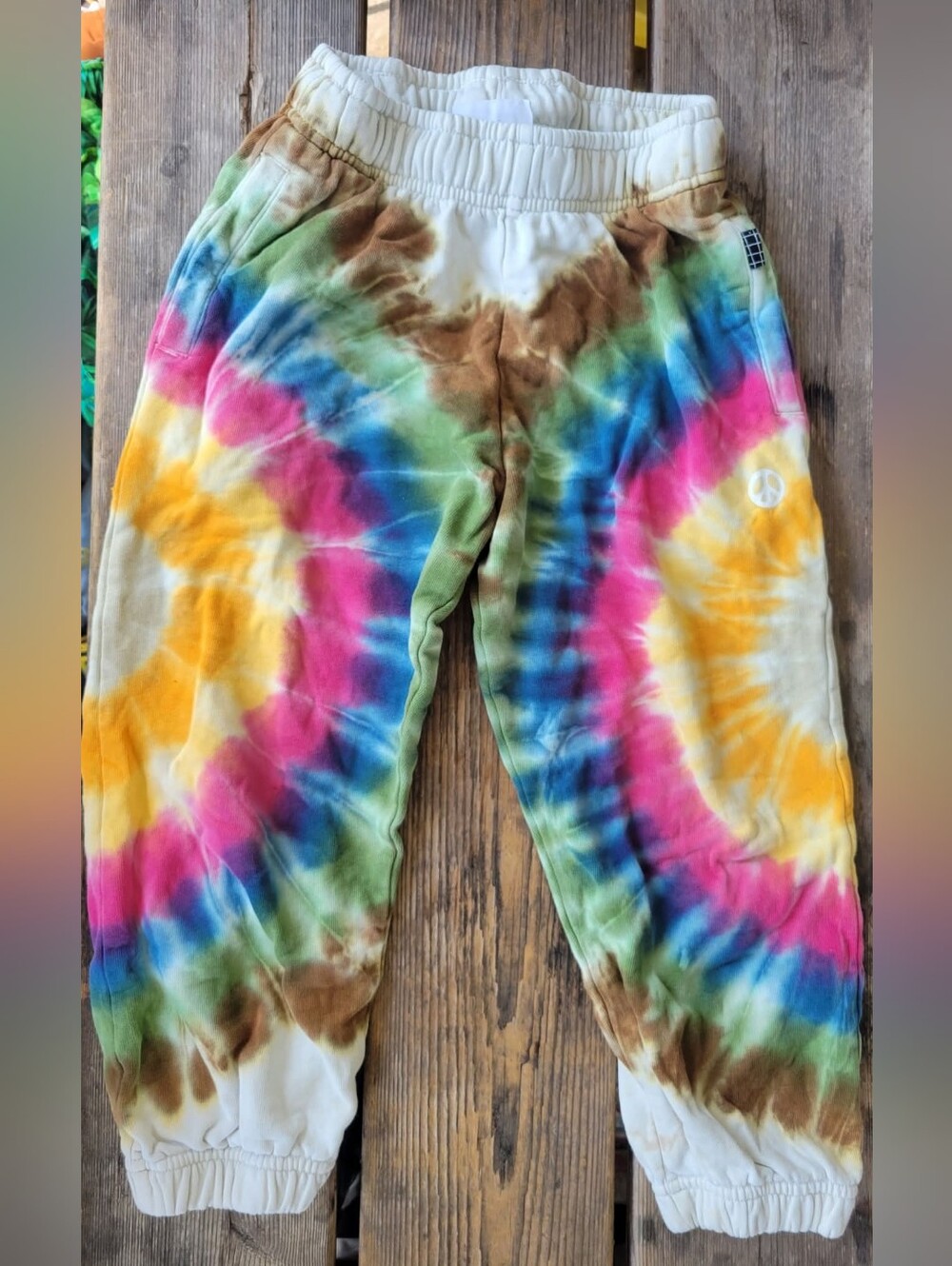 MOLO simeon SZ 116 / 6Y VGUC COLORFUL TYE-DYE print LOOSE FIT sweatpants
